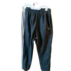 Black adidas track pants